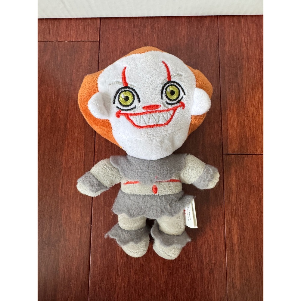 IT Pennywise The Dancing Clown Plush Squeaker Dog Toy Horror Movie 7 Inch